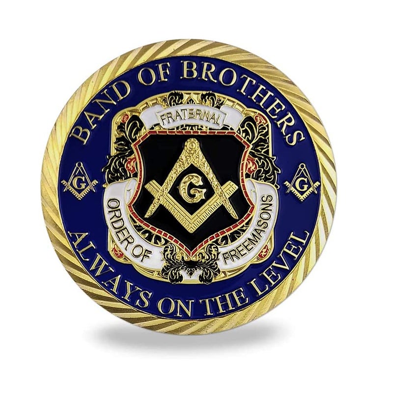 Glamtune Masonic Challenge Coin Master Mason Freemasonry Brotherhood Coin - Image 2